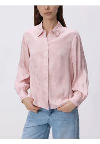 Reserved - Koszula z ozdobnym detalem - pastelowy róż. Kolor: różowy. Materiał: wiskoza #1