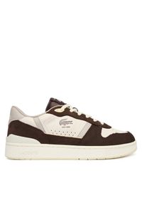 Lacoste Sneakersy T-Clip Set 51SMA0100 Brązowy. Kolor: brązowy. Materiał: skóra #1