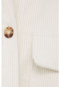 Dr. Denim - Koszula bawełniana Mona. Kolor: beżowy. Materiał: bawełna, denim. Długość rękawa: długi rękaw. Długość: długie. Wzór: gładki #5