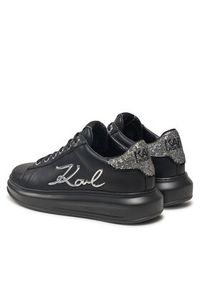 Karl Lagerfeld - KARL LAGERFELD Sneakersy KL62510A Czarny. Kolor: czarny. Materiał: skóra