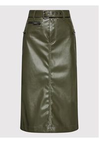 Iceberg Spódnica z imitacji skóry 22II2P0C0312803 Zielony Regular Fit. Kolor: zielony. Materiał: syntetyk #4