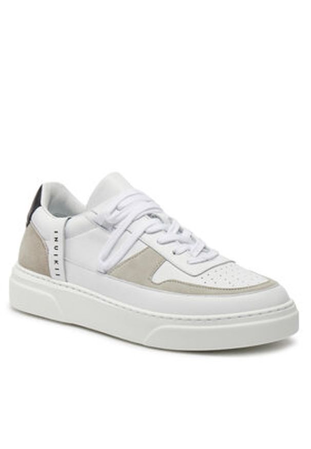 Inuikii Sneakersy Leo 50102-866 Biały. Kolor: biały. Materiał: skóra