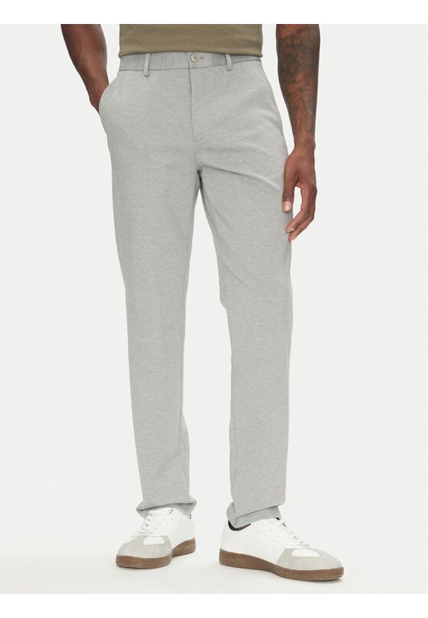 Lindbergh Chinosy 30-006052 Szary Slim Fit. Kolor: szary. Materiał: syntetyk