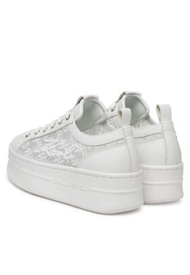 Karl Lagerfeld - KARL LAGERFELD Sneakersy KL65011F Biały. Kolor: biały. Materiał: skóra