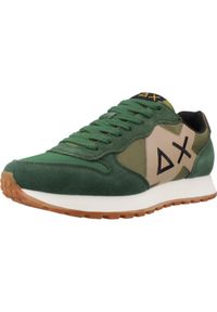 Buty SUN68 JAKI BICOLOR Zielony. Kolor: zielony. Materiał: tkanina, skóra. Sport: turystyka piesza #1