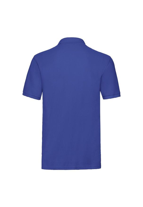 FRUIT OF THE LOOM - Męska Koszulka Polo Premium. Typ kołnierza: polo. Kolor: niebieski
