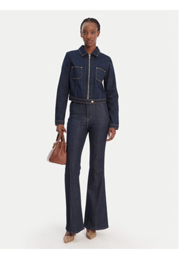 Guess Kurtka jeansowa W6RN76 D6881 Granatowy Regular Fit. Kolor: niebieski. Materiał: bawełna, jeans