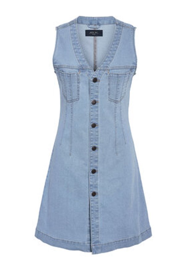 Noisy may - Noisy May Sukienka jeansowa Rikka 27033695 Niebieski Slim Fit. Kolor: niebieski. Materiał: bawełna