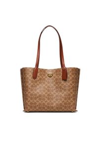 Coach Torebka C0693 Brązowy. Kolor: brązowy. Materiał: skórzane