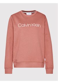 Calvin Klein Bluza Core Logo Ls K20K202157 Różowy Regular Fit. Kolor: różowy. Materiał: bawełna
