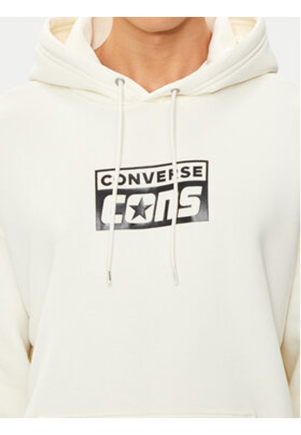 Converse Bluza M Cons Hoodie 10026148-A10 Écru Regular Fit. Materiał: bawełna