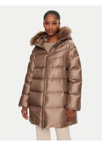 Hetrego - Hetregó Kurtka puchowa Hanna 8N602F Beżowy Regular Fit. Kolor: beżowy. Materiał: syntetyk #1