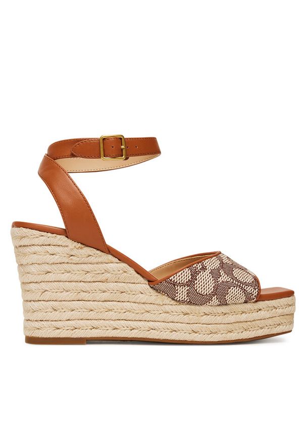 Espadryle Coach. Kolor: brązowy