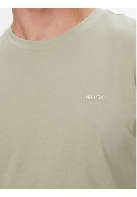 Hugo - HUGO T-Shirt Dero222 50466158 Zielony jasny Regular Fit. Kolor: zielony. Materiał: bawełna #5