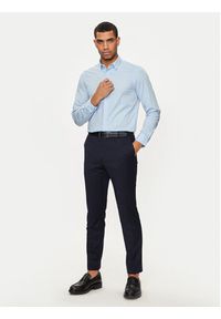Calvin Klein Koszula K10K110856 Niebieski Slim Fit. Kolor: niebieski. Materiał: bawełna #5
