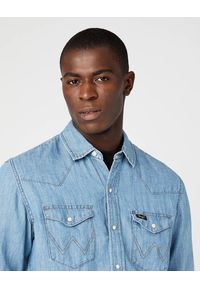 Wrangler - WRANGLER LS WORKSHIRT MĘSKA KOSZULA JEANSOWA LIGHT HEMP W5D1BNH97. Materiał: jeans