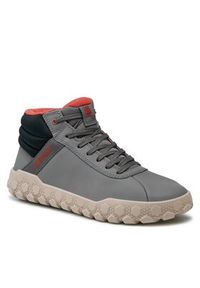 CATerpillar Sneakersy Hex + Mid P111351 Szary. Kolor: szary. Materiał: skóra