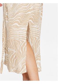 Calvin Klein Sukienka codzienna Wave Print K20K205222 Beżowy Regular Fit. Okazja: na co dzień. Kolor: beżowy. Materiał: wiskoza. Wzór: nadruk. Typ sukienki: proste. Styl: casual #5