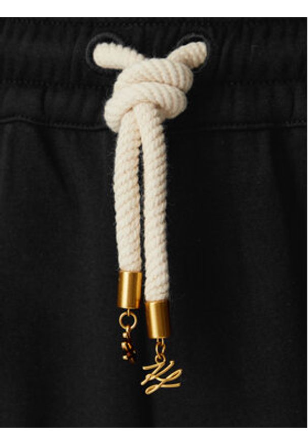 Karl Lagerfeld - KARL LAGERFELD Szorty sportowe B2W10124 Czarny Regular Fit. Kolor: czarny. Materiał: bawełna