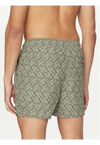 Calvin Klein Swimwear Szorty kąpielowe KM0KM01120 Zielony Regular Fit. Kolor: zielony. Materiał: syntetyk