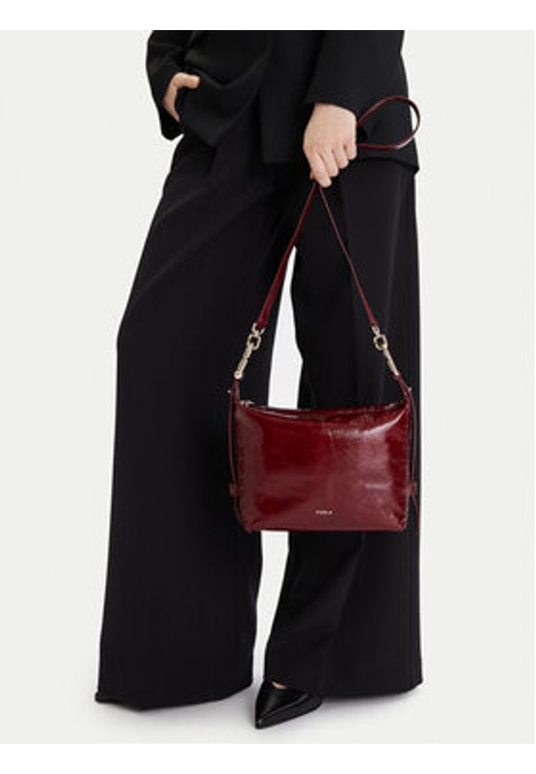 Furla Torebka WE00831 BX4100 CN 0053S 1007 Bordowy. Kolor: czerwony. Materiał: skórzane