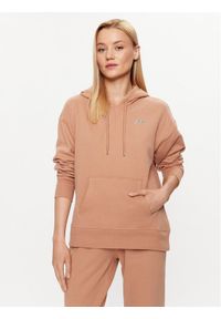 DKNY Sport Bluza DP2T9057 Brązowy Regular Fit. Kolor: brązowy. Materiał: bawełna, syntetyk. Styl: sportowy