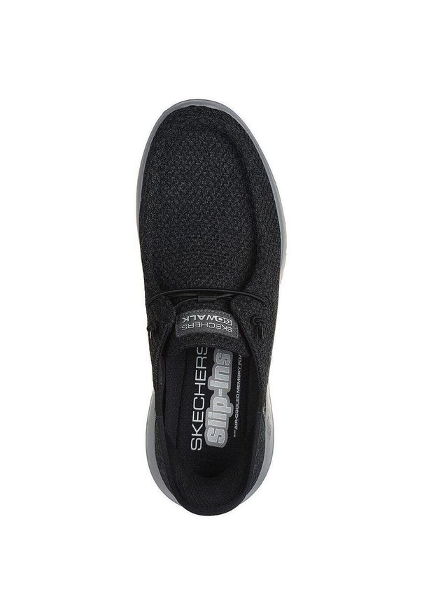 skechers - Adidasy Skechers Go Walk Max - Halyco, Mężczyźni. Kolor: czarny. Materiał: materiał
