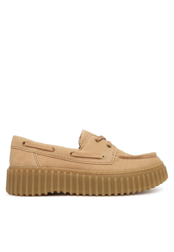 Półbuty Clarks. Kolor: beżowy