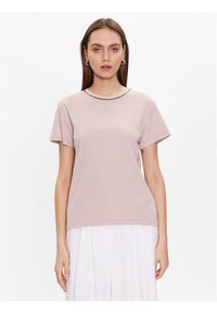 Fabiana Filippi T-Shirt JED273W126 Różowy Regular Fit. Kolor: różowy. Materiał: bawełna #1