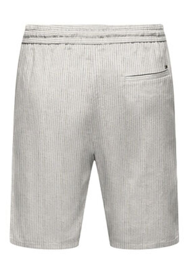 Only & Sons Szorty materiałowe 22024952 Szary Loose Fit. Kolor: szary. Materiał: bawełna