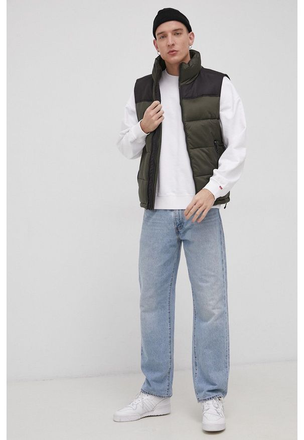 Levi's® - Levi's Bluza bawełniana męska kolor biały z aplikacją. Okazja: na spotkanie biznesowe. Kolor: biały. Materiał: bawełna. Wzór: aplikacja. Styl: biznesowy