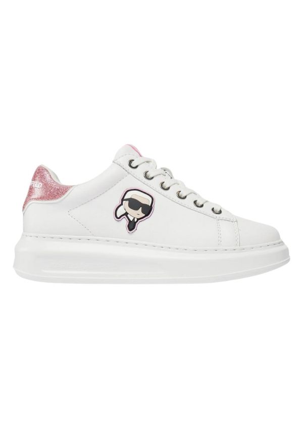 Karl Lagerfeld - KARL LAGERFELD Białe sneakersy Kapri Nft Lo Lace. Kolor: biały