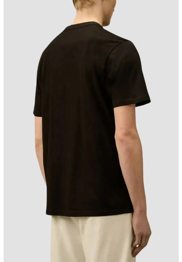 C.P. Company - C.P. COMPANY Czarny męski t-shirt, Rozmiar L. Kolor: czarny