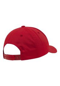 FLEXFIT - Klasyczna Czapka Snapback Z Zakrzywionym Daszkiem. Kolor: czerwony. Styl: klasyczny