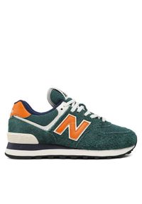 New Balance Sneakersy U574DI2 Zielony. Kolor: zielony. Materiał: zamsz, skóra. Model: New Balance 574 #1