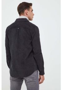 Calvin Klein Jeans koszula sztruksowa kolor szary regular z kołnierzykiem klasycznym. Typ kołnierza: kołnierzyk klasyczny. Kolor: szary. Materiał: sztruks. Długość rękawa: długi rękaw. Długość: długie. Styl: klasyczny #3