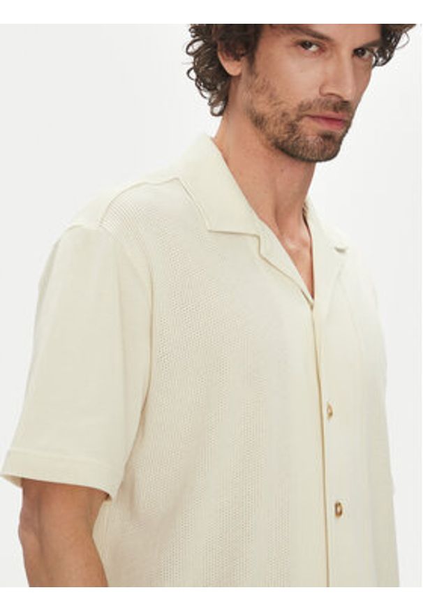 Liu Jo Koszula QA5153 J4929 11001 Écru Regular Fit. Materiał: bawełna
