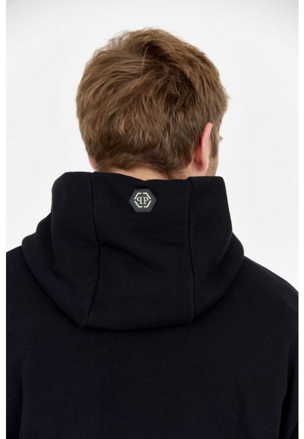 Philipp Plein - PHILIPP PLEIN Czarna bluza męska z kapturem x-ray skull, Rozmiar XXL. Typ kołnierza: kaptur. Kolor: czarny