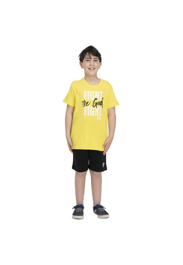 LEONE 1947 APPAREL - Sportowy kombinezon dziecięcy. Okazja: na uczelnię. Kolor: czarny, wielokolorowy, żółty. Materiał: dresówka. Styl: sportowy