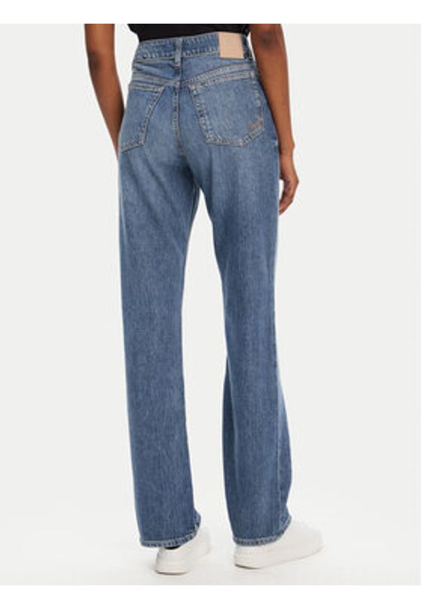 BOSS Jeansy C_Ada 50542481 Granatowy Straight Fit. Kolor: niebieski