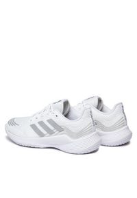 Adidas - adidas Buty halowe Novaflight Primegreen GX8187 Biały. Kolor: biały. Materiał: materiał