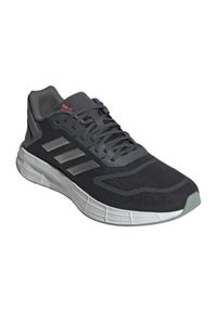 Adidas - Buty do biegania adidas Duramo 10 M GW8346 szare. Zapięcie: sznurówki. Kolor: szary. Materiał: materiał, syntetyk, guma. Szerokość cholewki: normalna