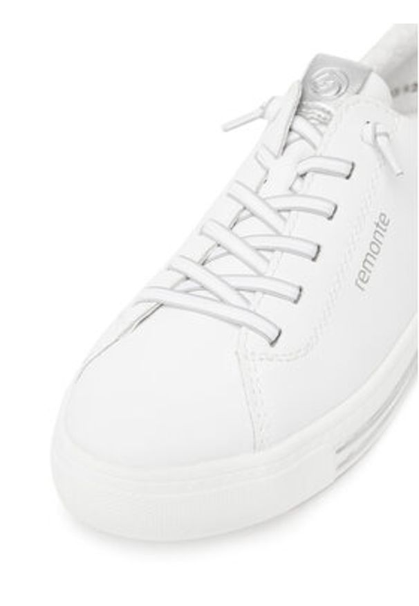 Remonte Sneakersy D0913-80 Biały. Kolor: biały. Materiał: skóra