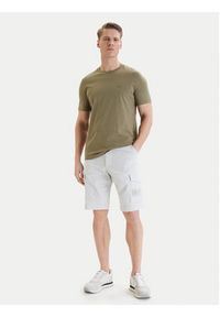 Napapijri Szorty materiałowe N-Horton NP0A4HOS Szary Regular Fit. Kolor: szary. Materiał: bawełna #4