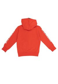LEONE 1947 APPAREL - Nowa sportowa bluza dziecięca z kapturem. Typ kołnierza: kaptur. Kolor: czerwony. Sport: joga i pilates
