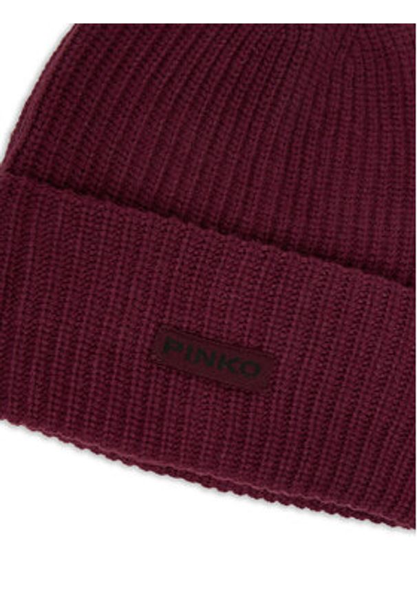 Pinko - PINKO Czapka Bosnia 105993 A2Z4 Bordowy. Kolor: czerwony. Materiał: materiał, wiskoza