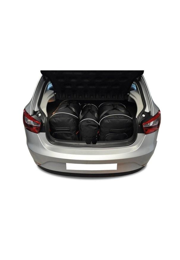 KJUST - Torby Do Bagażnika Seat Ibiza 5 Hatchback 2008-2017 3Szt Kjust. Kolor: czarny. Styl: sportowy