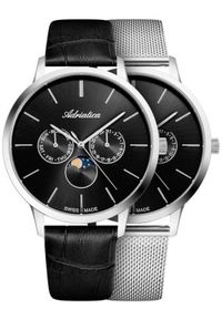 Zegarek męski Adriatica A1274.5214QF-SET czarny. Kolor: czarny #1