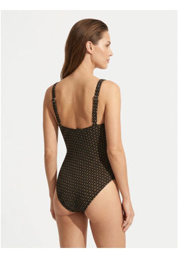 BOSS Strój kąpielowy Monogram 50556655 Czarny. Kolor: czarny. Materiał: syntetyk