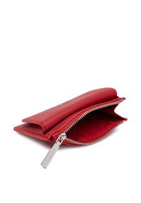 Calvin Klein Duży Portfel Damski Ck Must Zip Flap Cardholder K60K612941 Czerwony. Kolor: czerwony. Materiał: skóra